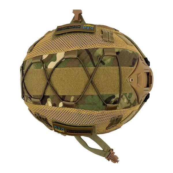 Защитный кевларовый шлем Fast Helmet NIJ IIIA (Койот) + Кавер (Мультикам) S L900653 фото