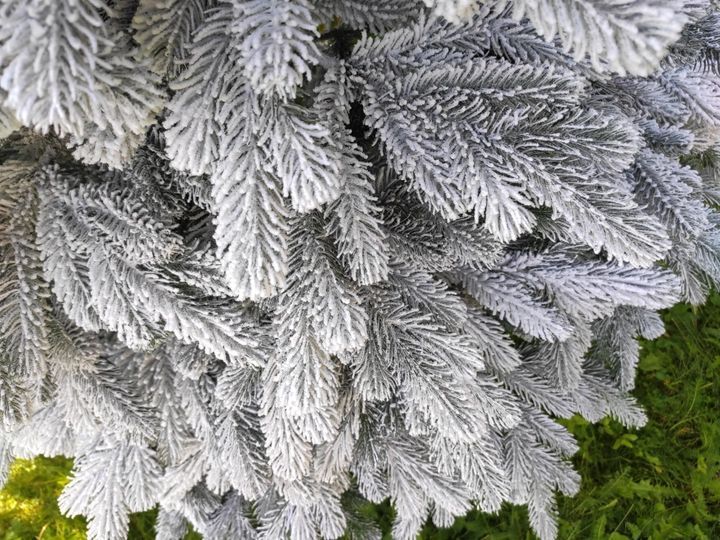 Лита штучна ялинка Преміальна (висота - 1.5 м) Засніжена L790051 фото
