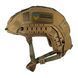 Защитный кевларовый шлем Fast Helmet NIJ IIIA (Койот) + Кавер (Мультикам) S L900653 фото 3