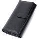 Лакированный кожаный кошелек с блоком для кредитных карт ST Leather 22683 Черный b22683 фото 2
