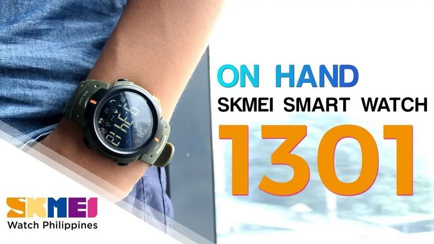 Спортивний смарт-годинник Skmei 1301 ударостійкий з крокоміром Bluetooth Зелений L1301000 фото