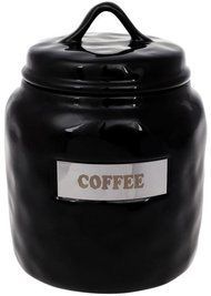 Банка фарфоровая Necollie "Coffee" 1500 мл, черная BD-945-323 фото
