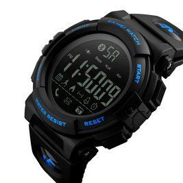 Мужские спортивные наручные часы Skmei 1303 с шагомером Синие L130380 фото