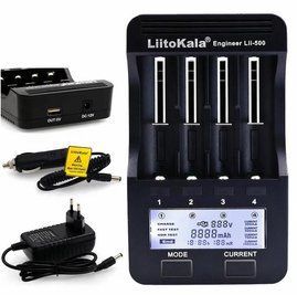 Заряднoe устройство Liitokala Lii-500 на 4 канала (для Ni-MH, Ni-CD, Li-Ion) с блоком питания + автоадаптер L500241 фото
