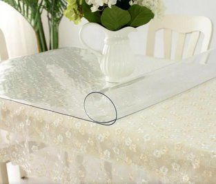 Мягкое стекло Прозрачная силиконовая скатерть на стол Soft Glass Защита для мебели 3.0х1.0м (толщина 1.5 мм) L1500021 фото
