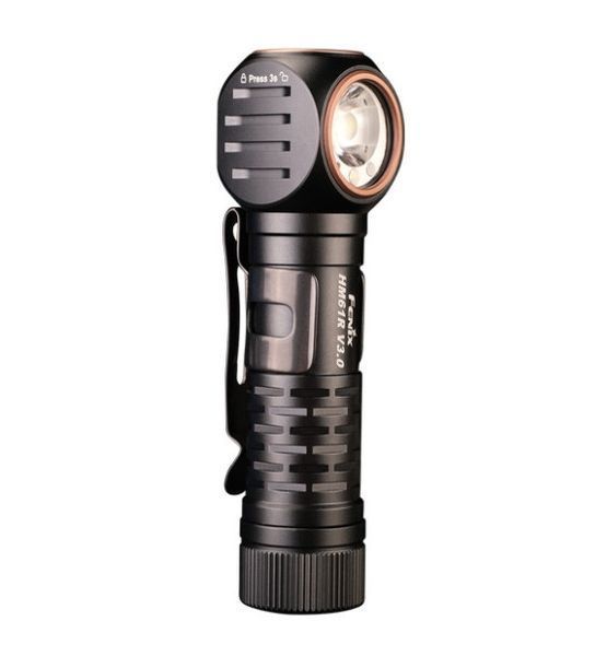 Мультиліхтар Fenix HM61R V3.0 1800 лм з білим і червоним світлом (Чорний) L719463 фото