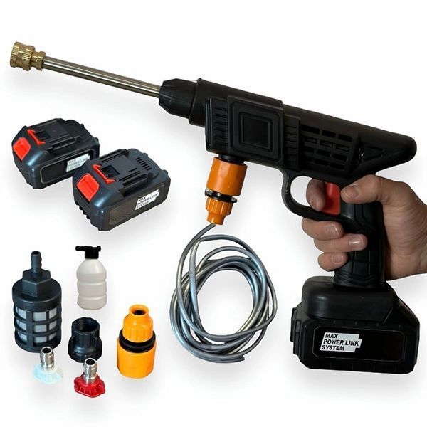 Автомийка високого тиску Cleaning Gun 68V + 2 акумулятори + кейс L703273 фото