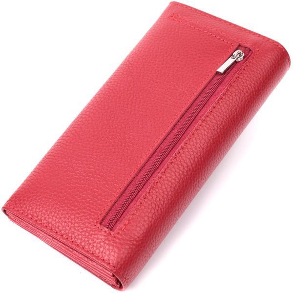 Яркий женский кошелек горизонтального формата из натуральной кожи ST Leather 22514 Красный b22514 фото