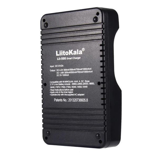 Заряднoe устройство Liitokala Lii-500 на 4 канала (для Ni-MH, Ni-CD, Li-Ion) с блоком питания + автоадаптер L500241 фото