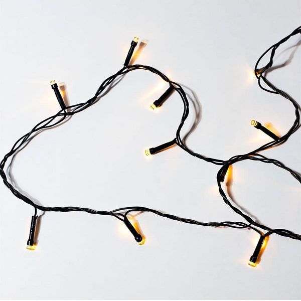 Гірлянда кімнатна нитка 22 м 220 LED чорний провід Жовтий LU-W220LED22MBY фото