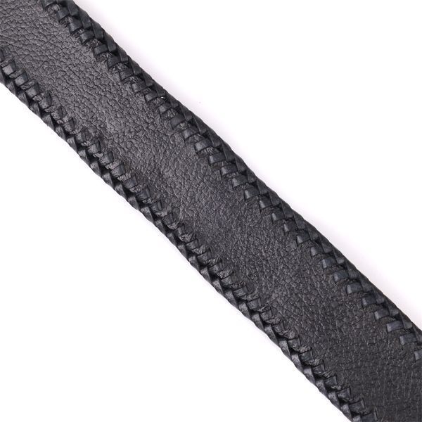 Ремінь-автомат CROCODILE LEATHER 18010 з натуральної шкіри крокодила Чорний b18010 фото