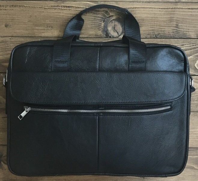 Сумка мужская под ноутбук Vintage 14627 кожаная Черная b14627 фото