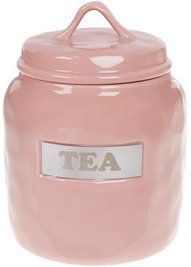 Банка фарфоровая Necollie "Tea" 1500 мл, розовая BD-945-322 фото