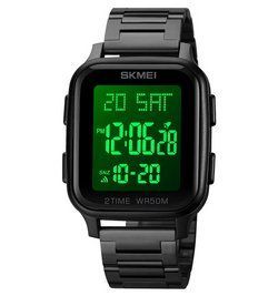 Мужские наручные часы Skmei 1859 на браслете Черные L900692 фото