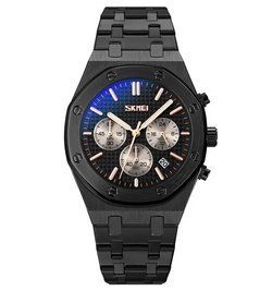 Чоловічий наручний класичний годинник Skmei 9296 (Чорний) L7032591 фото