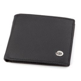 Мужской кошелек ST Leather 18352 (ST-1) натуральная кожа Черный b18352 фото