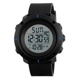 Мужские спортивные часы Skmei 1213 dekker черные с синим L12137 фото