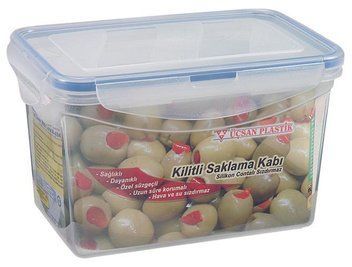 Контейнер Ucsan для продуктов 1,8 л с защелками и силиконовым уплотнителем M-494 фото
