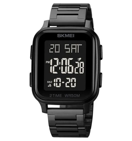 Мужские наручные часы Skmei 1859 на браслете Черные L900692 фото