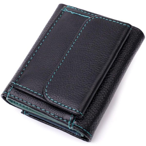 Женский небольшой кошелек из натуральной кожи ST Leather 19504 Черный b19504 фото