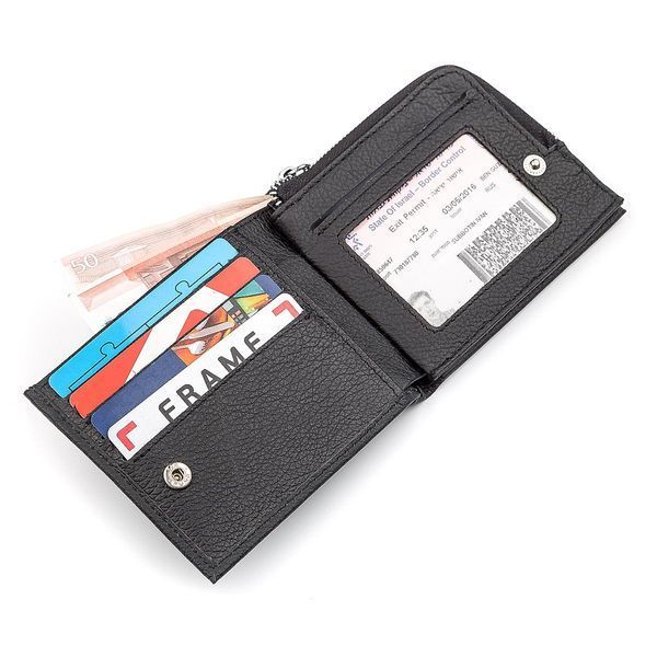Чоловічий гаманець ST Leather 18343 натуральна шкіра Чорний b18343 фото