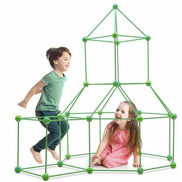 Детский игровой 3D конструктор Палатка Magic forts 85 деталей L12006 фото