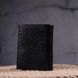 Небольшой кошелек без застежки из натуральной зернистой кожи KARYA 21364 Черный b21364 фото 7